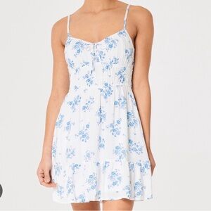 Hollister Blue Floral Mini Dress